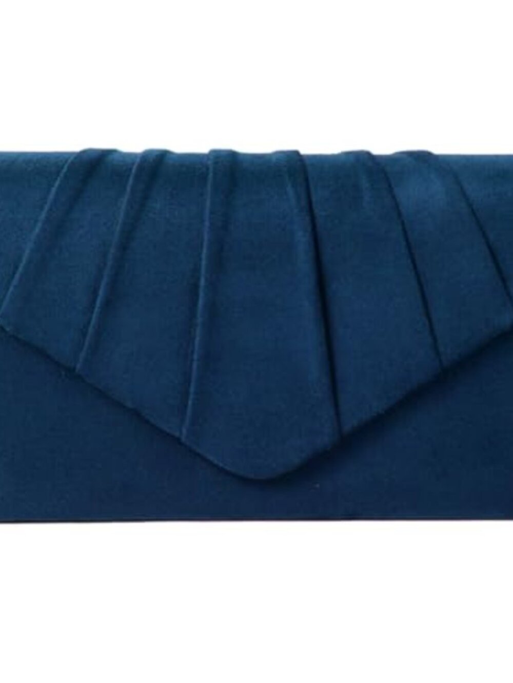 Pleated Clutch Purse Evening Bag Velvet Suede Women Wedding Party Handbag